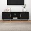 tv-bord 150x30x50 cm konstrueret træ sort