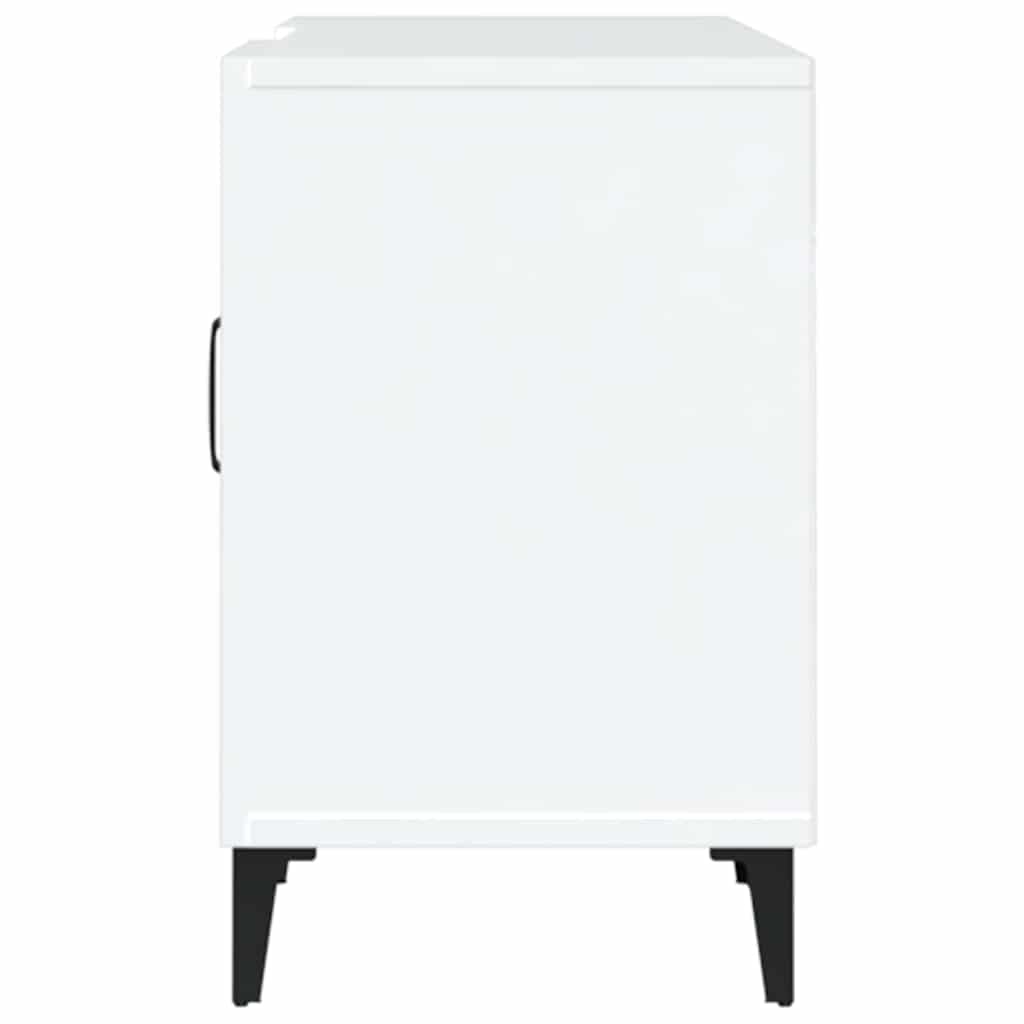 tv-bord 150x30x50 cm konstrueret træ hvid