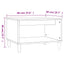 sofabord 60x50x40 cm konstrueret træ sort