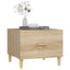 sofaborde 2 stk. 50x50x40 cm konstrueret træ sonoma-eg