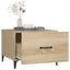 sofabord med metalben 2 stk. 50x50x40 cm sonoma-eg