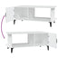 sofabord 90x50x40 cm konstrueret træ hvid