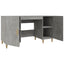 skrivebord 140x50x75 cm konstrueret træ betongrå