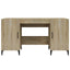 skrivebord 140x50x75 cm konstrueret træ sonoma-eg