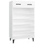 skoreol 60x35x105 cm konstrueret træ hvid