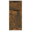 skænke 2 stk. 30x30x70 cm konstrueret træ røget egetræ