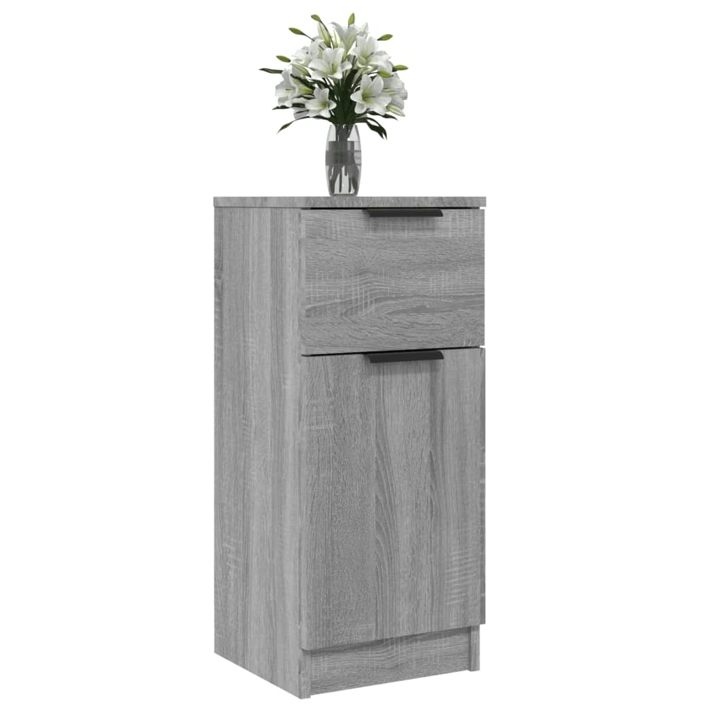 skænk 30x30x70 cm konstrueret træ grå sonoma-eg