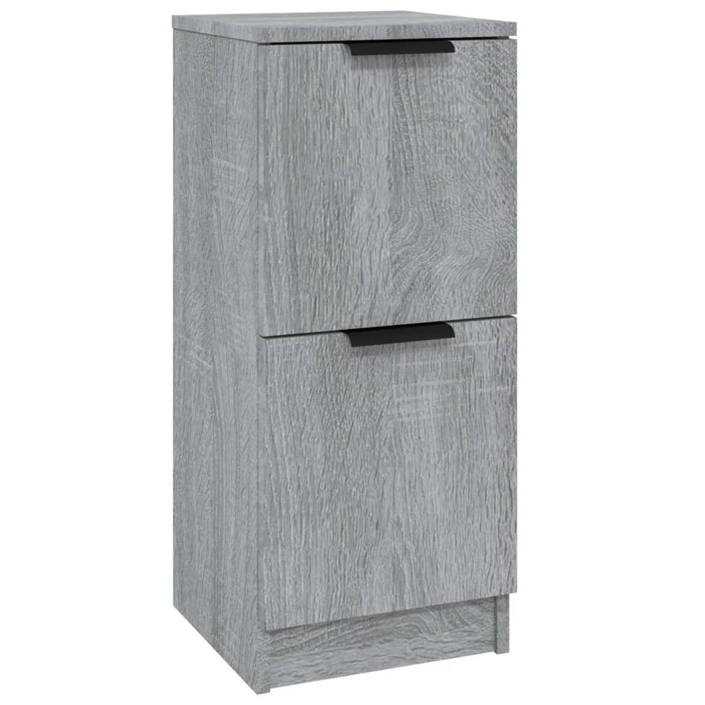 skænk 30x30x70 cm konstrueret træ grå sonoma-eg