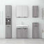 badeværelsesskab 64,5x33,5x59 cm konstrueret træ grå sonoma-eg