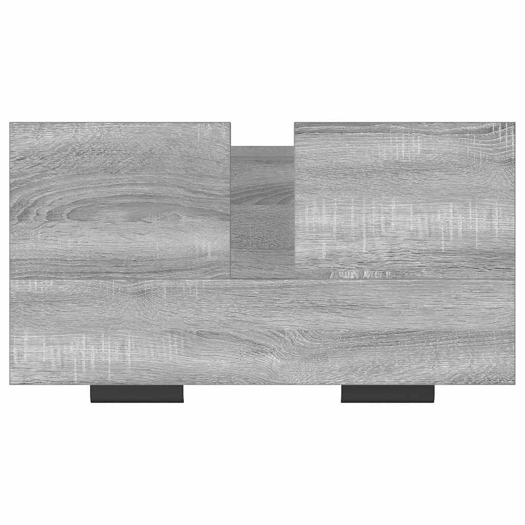 badeværelsesskab 64,5x33,5x59 cm konstrueret træ grå sonoma-eg