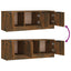 tv-bord 102x35x36,5 cm konstrueret træ røget egetræsfarve