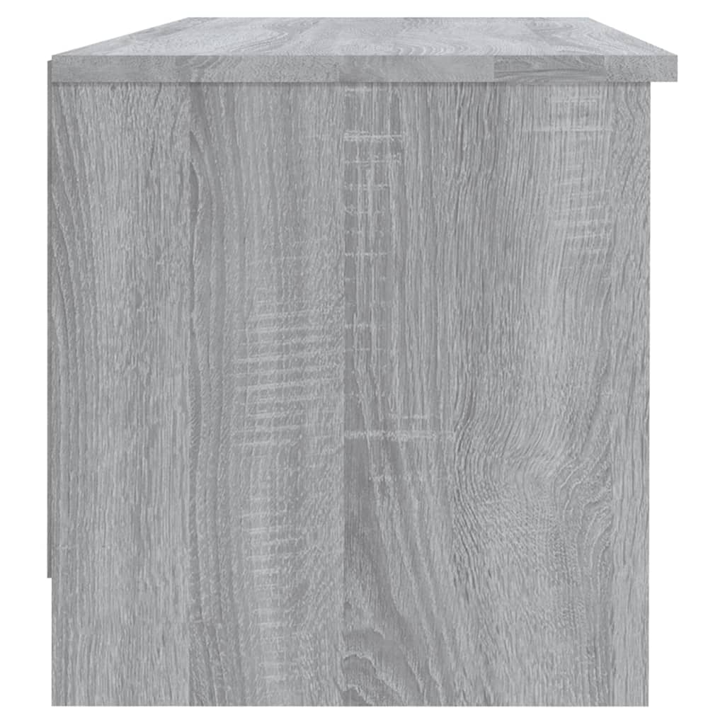 tv-bord 102x35,5x36,5 cm konstrueret træ grå sonoma-eg