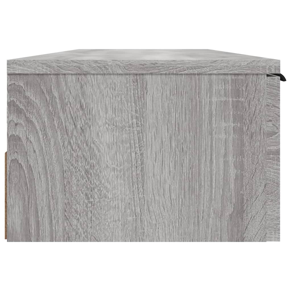 vægskab 102x30x20 cm konstrueret træ grå sonoma-eg