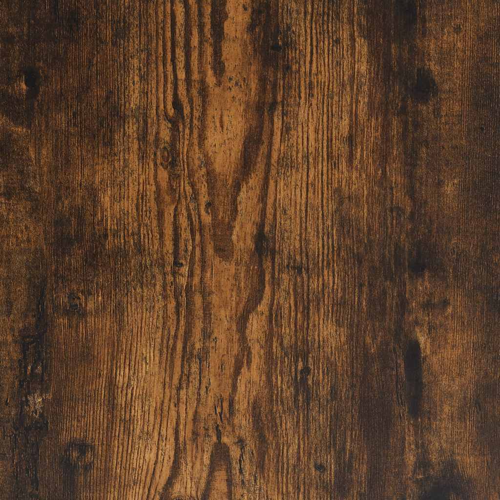 arkivskab med hjul 45x38x54 cm konstrueret træ røget egetræ