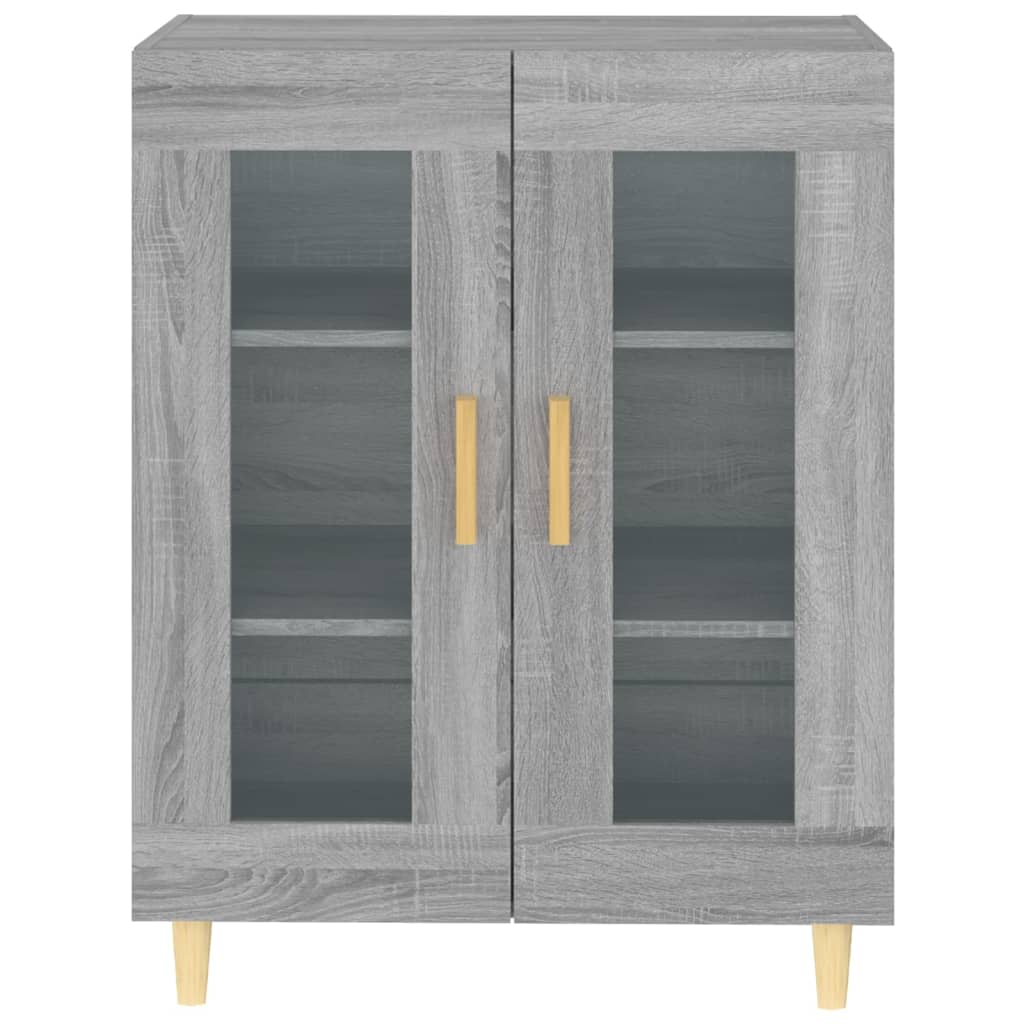 skænk 69,5x34x90 cm konstrueret træ grå sonoma-eg