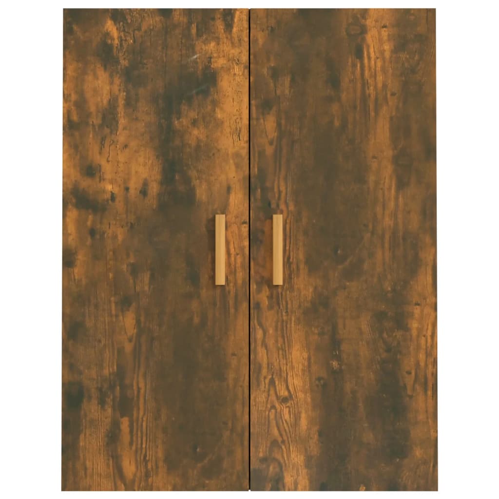 vægskab 69,5x34x90 cm røget egetræsfarve