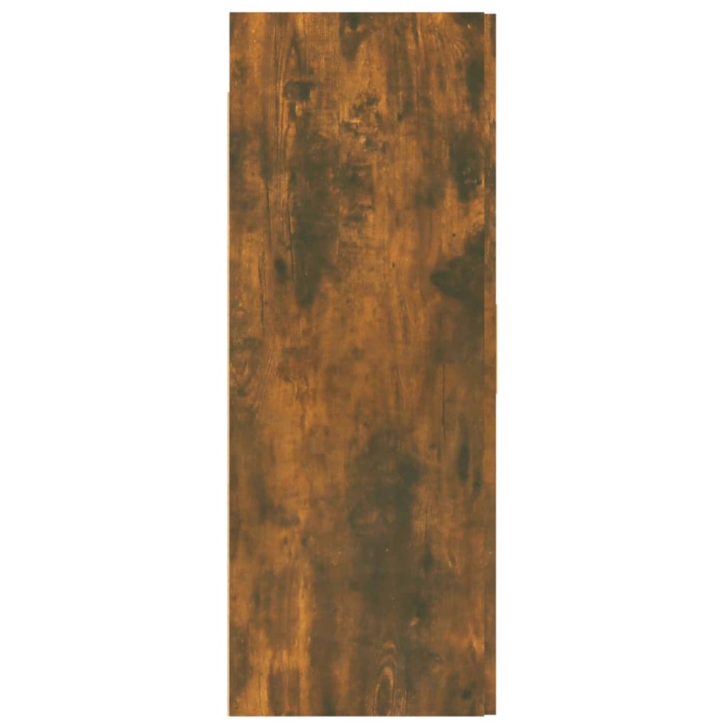 vægskab 69,5x34x90 cm røget egetræsfarve