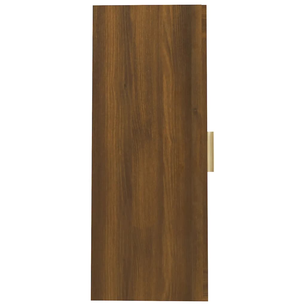 vægskab 69,5x34x90 cm brun egetræsfarve
