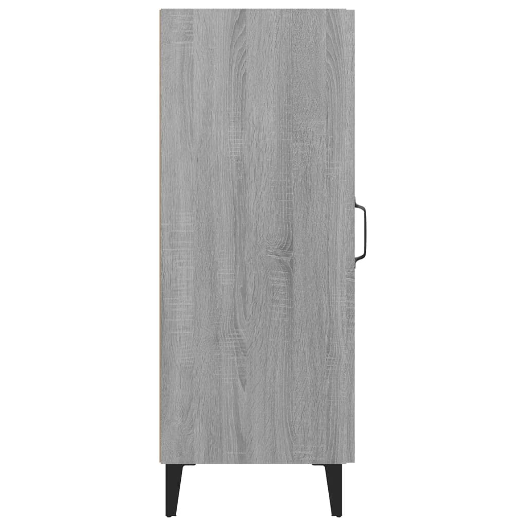 skænk 34,5x34x90 cm konstrueret træ grå sonoma-eg
