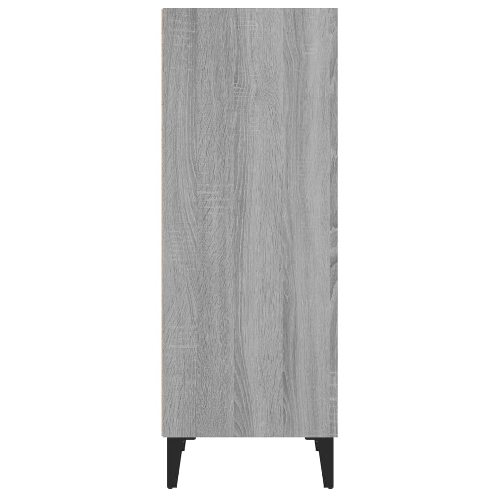 skænk 34,5x32,5x90 cm konstrueret træ grå sonoma-eg
