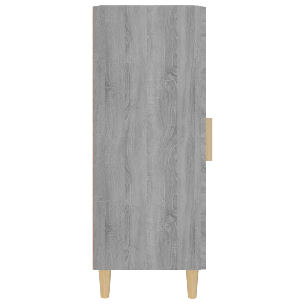 skænk 34,5x34x90 cm konstrueret træ grå sonoma-eg
