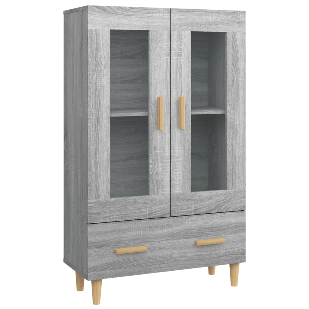 skab 70x31x115 cm konstrueret træ grå sonoma-eg