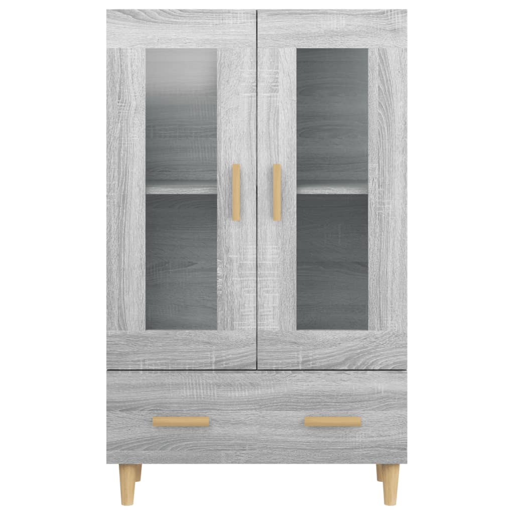 skab 70x31x115 cm konstrueret træ grå sonoma-eg