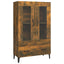 skab 70x31x115 cm konstrueret træ røget egetræsfarve