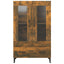 skab 70x31x115 cm konstrueret træ røget egetræsfarve