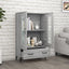skab 70x31x115 cm konstrueret træ grå sonoma-eg