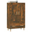 skab 70x31x115 cm konstrueret træ røget egetræsfarve