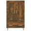 skab 70x31x115 cm konstrueret træ røget egetræsfarve