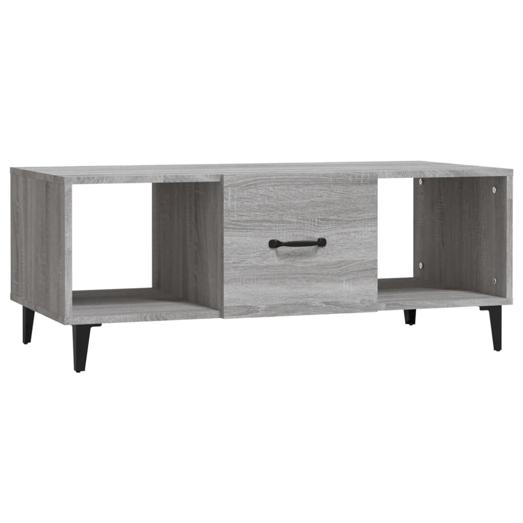 sofabord 102x50x40 cm konstrueret træ grå sonoma-eg