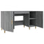 skrivebord 140x50x75 cm konstrueret træ grå sonoma-eg