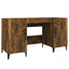 skrivebord 140x50x75 cm konstrueret træ røget egetræsfarve