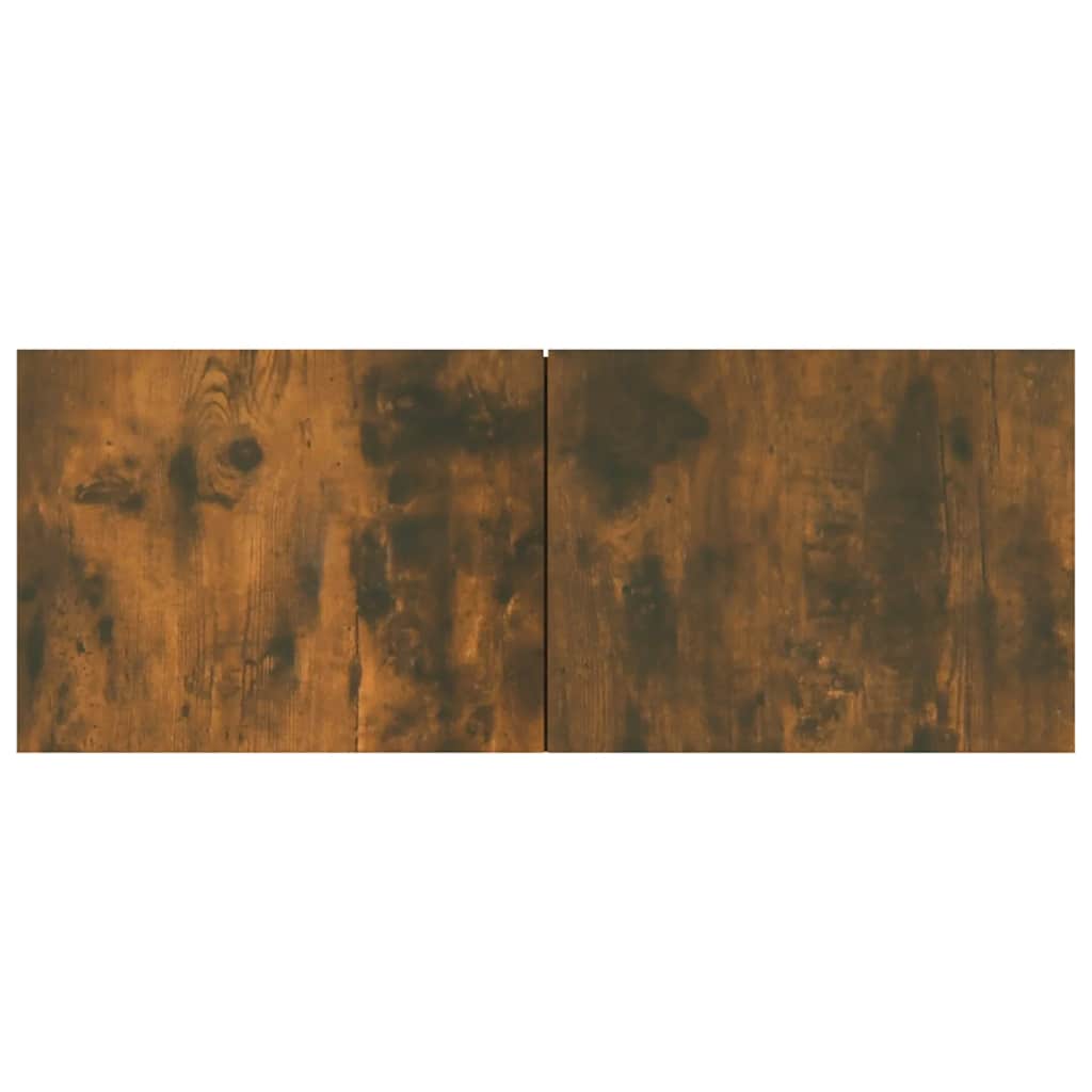 tv-skabe 2 stk. 80x30x30 cm konstrueret træ røget egetræ