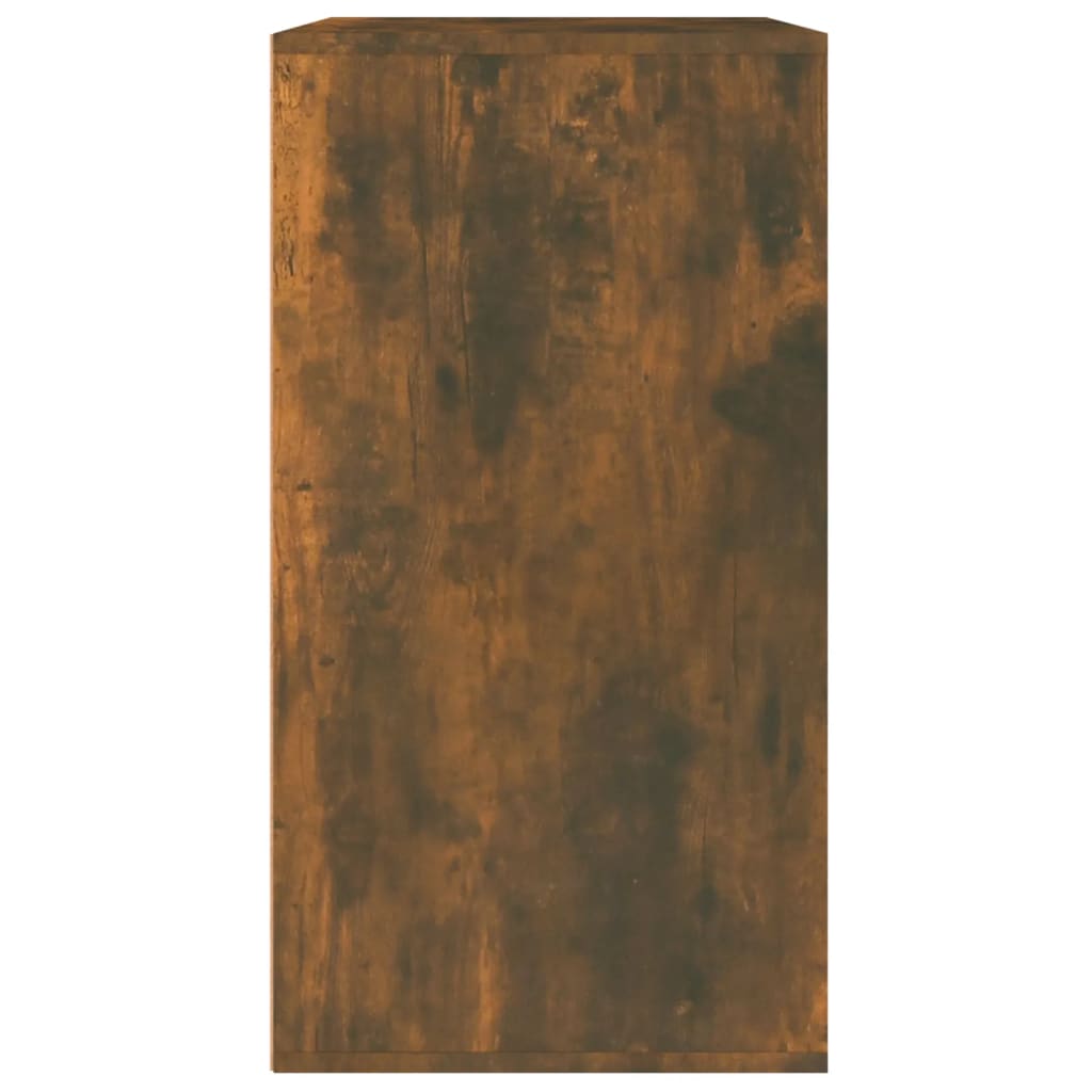 badeværelsesskab 80x40x75 cm konstrueret træ røget egetræ