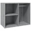 skab 80x40x65 cm konstrueret træ grå sonoma-eg