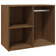 skab 80x40x65 cm konstrueret træ brun egetræ