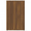 skab 80x40x65 cm konstrueret træ brun egetræ