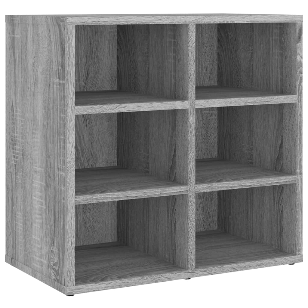 skoreoler 2 stk. 52,5x30x50 cm grå sonoma-eg