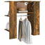entrémøbel 97,5x37x99 cm konstrueret træ røget sonoma-eg