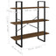 bogreol 100x30x105 cm konstrueret træ sonoma-eg