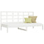 daybed uden madras 80x200 cm massivt fyrretræ hvid