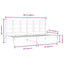 daybed uden madras 80x200 cm massivt fyrretræ hvid