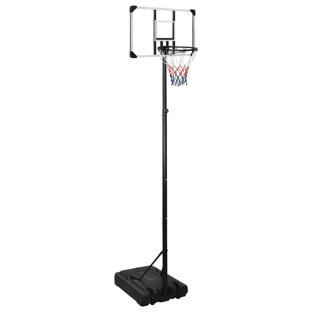 basketballstativ 280-350 cm polycarbonat transparent billede