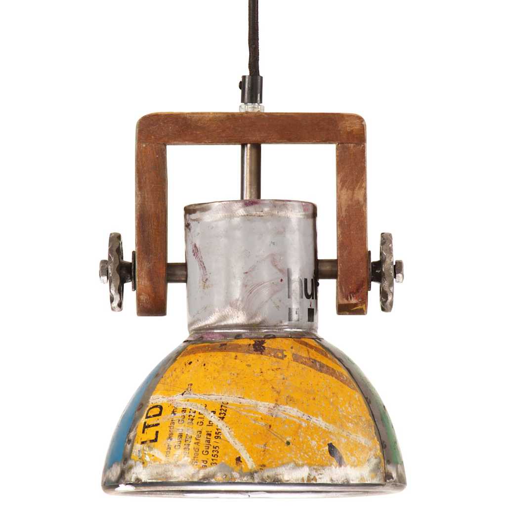 industriel hængelampe 19 cm E27 25 W rund flerfarvet