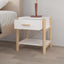 sengeborde 2 stk. 42x38x45 cm konstrueret træ hvid