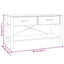 tv-bord 82x38x45 cm konstrueret træ hvid