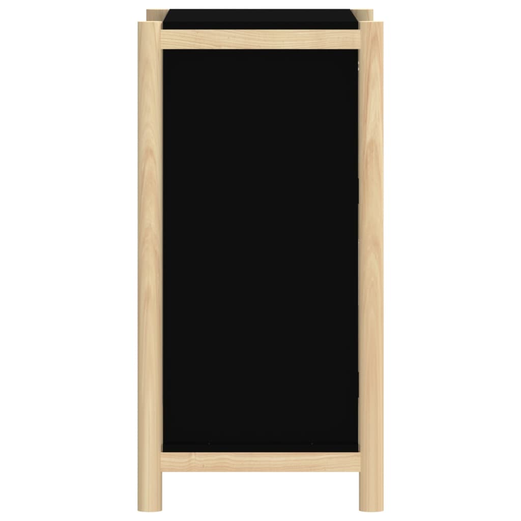 skænk 62x38x75 cm konstrueret træ sort
